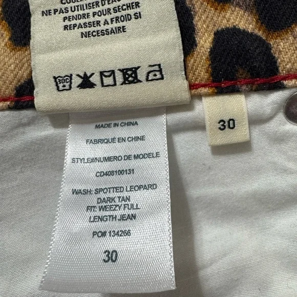 NWT Alice + Olivia Leopard Print Wide-Leg Wezzy Jeans size 30 - Picture 10 of 16